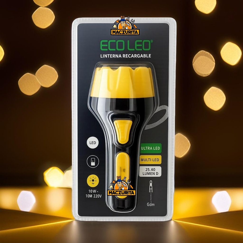 LINTERNA RECARGABLE ECOLED BA1501 7 LED 40-60LM 60M