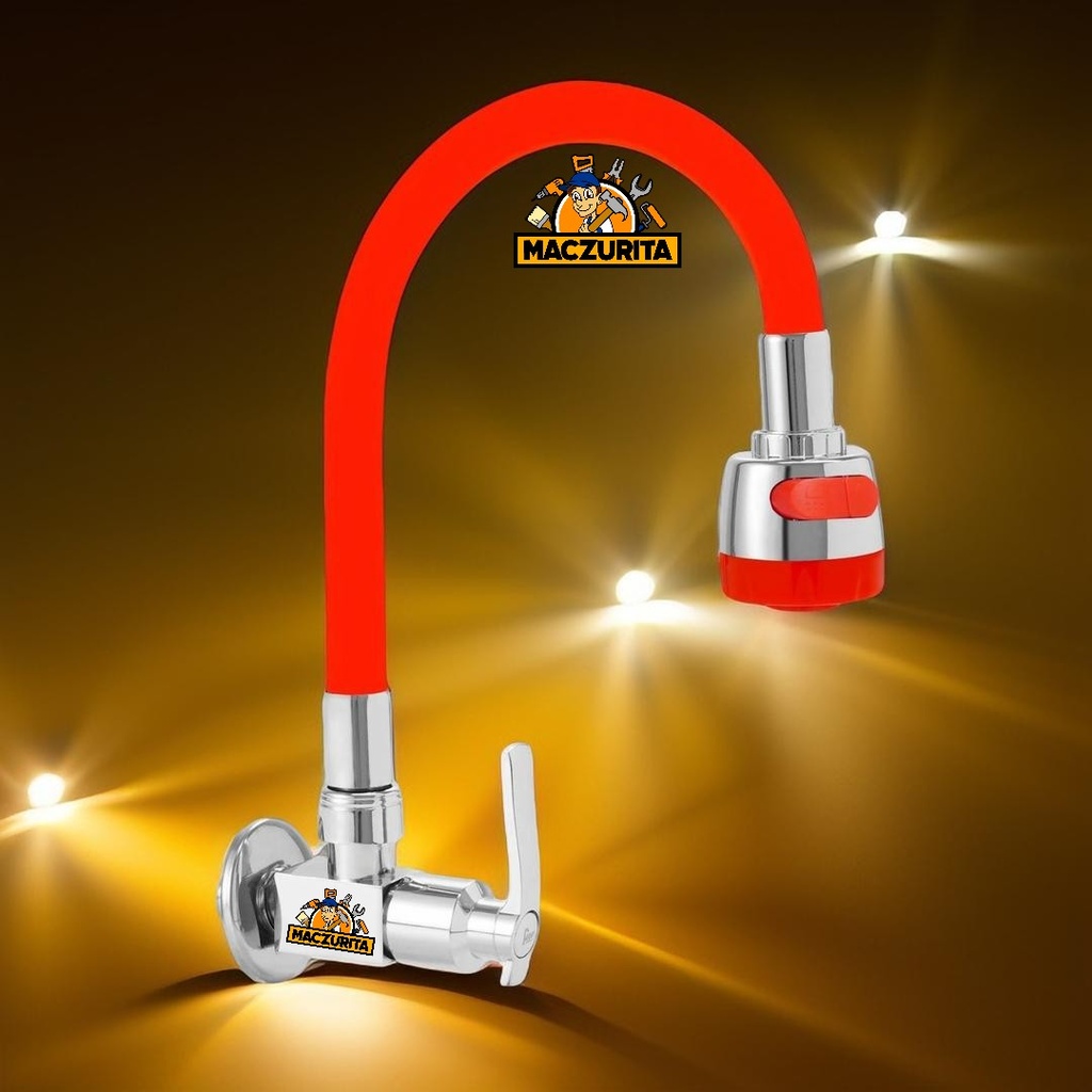 LLAVE FR. FLEX ROJO C/DUCHA P/PARED FIORI