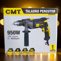 [109107] TALADRO DE IMPACTO CMT 950W 110V 60HZ VEL VAR Y REVERSIBLE 30000RPM