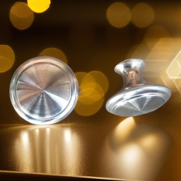 [106222] BOTON P/CAJON KB002 NIQUELADO SILVER