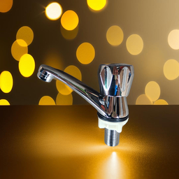 [C5401] LLAVE LAVAMANOS FIORI 1/2´´ INCLIN POMO CROMADO MO-B005B