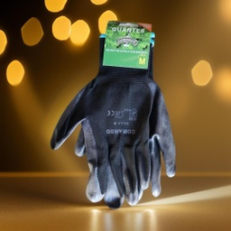 [0001846] GUANTE NITRILO M COMANDO NEGRO C/FILO CELESTE