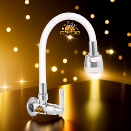 [CHI8854] LLAVE FR. FLEX BLANCO C/DUCHA P/PARED FIORI