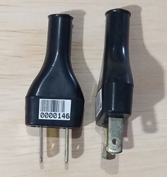 [0000146] ENCHUFE PLAST/NEGRO TIPO PERUANO