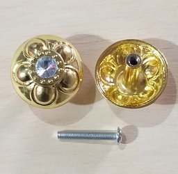 [0001536] BOTON P/CAJON 3092 GP FLOR DORADA