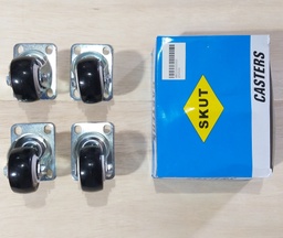 [0001623] GARRUCHA JGO 2 GIRATORIA NEGRA PVC SKUT