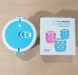 [0001677] LONCHERA ACERO INOXIDABLE 2 SERVICIOS COLOR SURTID