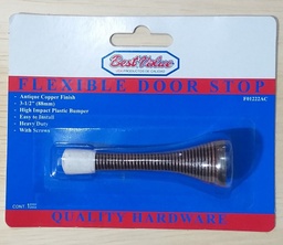 [01222AC] TOPE P/PUERTA TIPO RESORTE COBRE