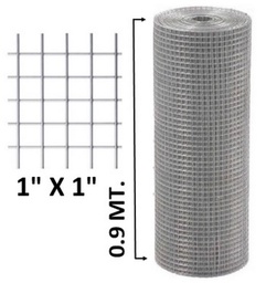 [100450] MALLA ELECTROSOLD 1X1 (0.90M 30M)