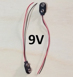 [101531] BROCHE P/BATERIA NEGRO/ROJO 9V