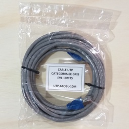 [103712] CABLE UTP 6E GRIS EVL 10 METROS
