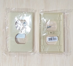 [106534] PLACA 2H P/TOMA DOBLE BEIGE 2132V COOPER