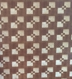 [23915] LINNOLIO ANTIDESLIZANTE ENTRE CUADROS CAFE BLANCO 23915