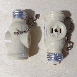 [245670] BENJAMIN COOPER BEIGE C/CADENA 2 TOMAS 15AMP 125V E27