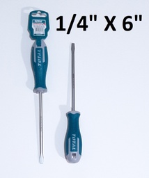 [266150] DESTORNILLADOR PLANO 1/4X6´´ TOTAL IMANTADO