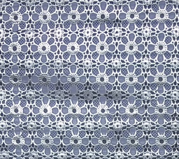 [2PMTU5L] PLAST. MANTEL PLATEADO FLOR 1,37M*20M/R