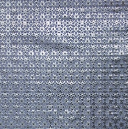 [2PMTU5L1] PLAST. MANTEL PLATEADO FLOR 1,37M*20M/R