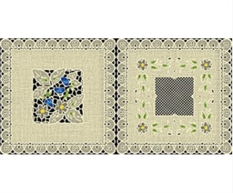 [2PMTU7V] PLAST. MANTEL ALTO RELIEVE PT0201D BEIGE