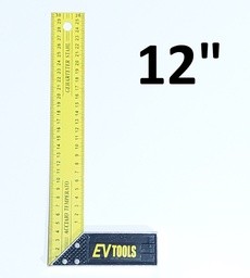 [340299] ESCUADRA ACERO M/ALUMINIO 12-300MM EVTOOLS