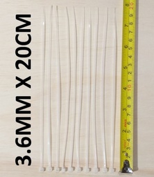 [36200NW] AMARRA PLASTICA 20CM X 3.6MM BLANCA CONSUN