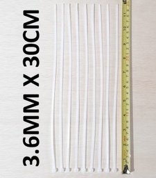 [36300NW] AMARRA PLASTICA 30CM X 3.6MM BLANCA CONSUN