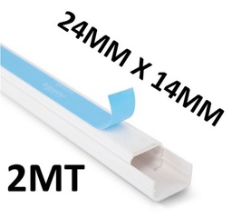 [36822] CANALETA PLAST. 24MMX14MMX2MT LUXAR/BAOLI C/ADHESIVO