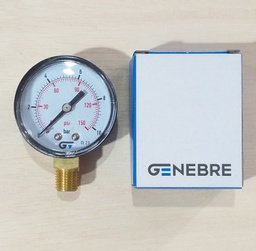 [3820N010] MANOMETRO GENEBRE RADIAL NPT D53 0-10B-0-140PSI