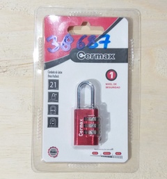 [38687] CANDADO C/CLAVE CERMAX 20MM 3DIG