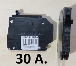 [3BRG30] BREKER G.E. 30A. 1P P/CAJA FINO 1/2´´