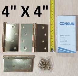 [404018] BISAGRA 4 X 4 CONSUN DOR. SET 3UNIDADES C/T