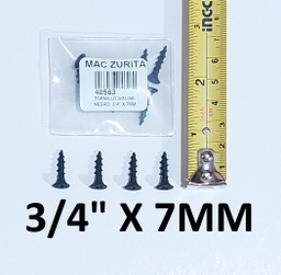 [40583] TORN.AGLOM. 0.75 X 7 NEGRO  3/4 X 7