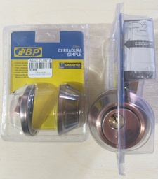 [41456] CERRADURA PESTILLO BP COBRE ANTIGUO