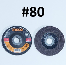 [44669] PLATO PULIDOR INGCO 4 1/2 115X22MM # 80 FLAP