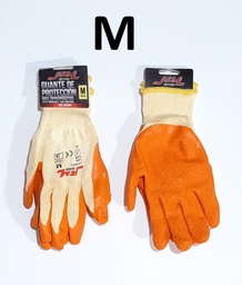 [4902] GUANTE NITRILO TALLA M JEM NARANJA CORRUGADO NTL-10Y