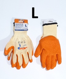 [4903] GUANTE NITRILO TALLA L JEM NARANJA CORRUGADO NTL-10Y