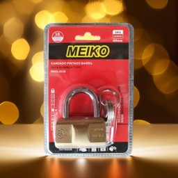 [4C20422] CANDADO MEIKO BARRIL 40MM PINTADO