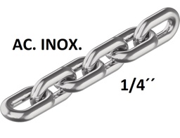 [4C70503] CADENA ACERO INOX 1/4 25KG 27.5MTS