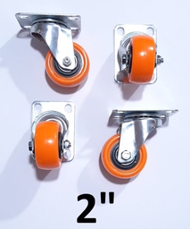 [4R22081] GARRUCHA GIRATORIA IND. PVC TOMATE 2.0 CENTURY 4PCS