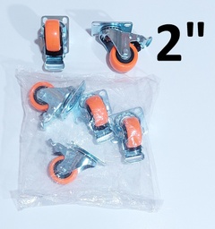 [4R22101] GARRUCHA GIRATORIA TOMATE IND. PVC C/FRENO 2.0 CENTURY