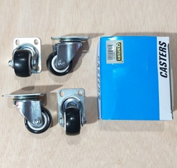 [4R22110] GARRUCHA GIRATORIA IND. PVC NEGRO 1 1/2 CENTURY