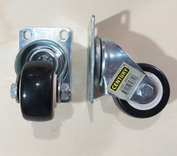 [4R22112] GARRUCHA GIRATORIA IND. PVC NEGRO 2.5