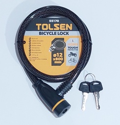 [55170] CANDADO P/BICICLETA TOLSEN COD 55170 12X800MM