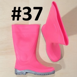 [600037] BOTA 37 BOOTS 4X4 PVC S/F ROSADO