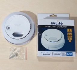 [603696] DETECTOR DE HUMO 9VDC 85DB PREMIUM EVLITE