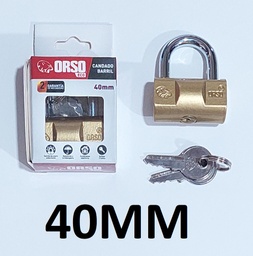 [629459] CANDADO ORSO 40 MM BARRIL CARTON