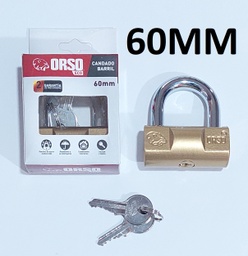 [629461] CANDADO ORSO 60 MM BARRIL CARTON