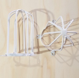 [654520] PROTECTOR METALICO BLANCO P/FOCO/LED