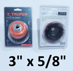 [691763] CEPILLO AL. COPA ONDULADA 3 X 5/8 TRUPER