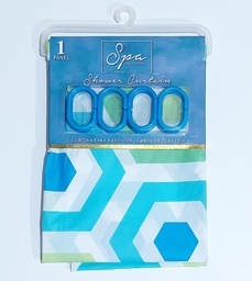 [7129] CORTINA P/BANO 1.80X1.80 C/GANCHOS 0460863