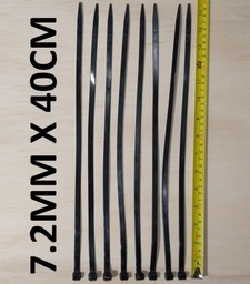 [72400NB] AMARRA PLASTICA 40CM X 7.2MM NEGRA CONSUM